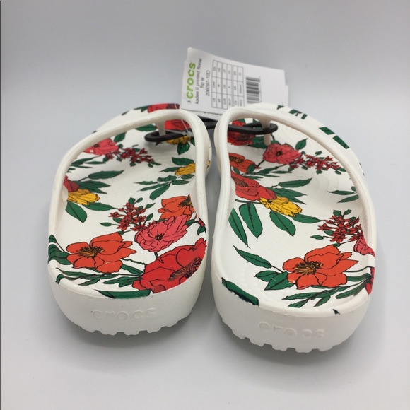 Crocs Women’s Kadee Printed Floral Flip Flop - Picture 5 of 13